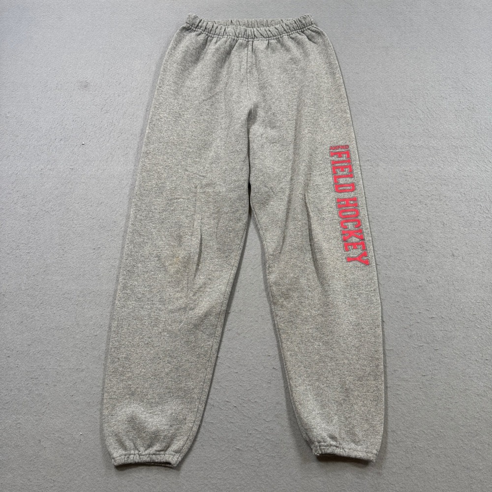 Jerzees Nublend Sweatpants Men's Small Gray Field Hockey Activewear Joggers Y2K